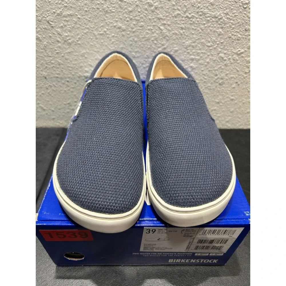 Birkenstock Oswego Textile Suede Midnight Blue 39 EU L8 M6 Women Men